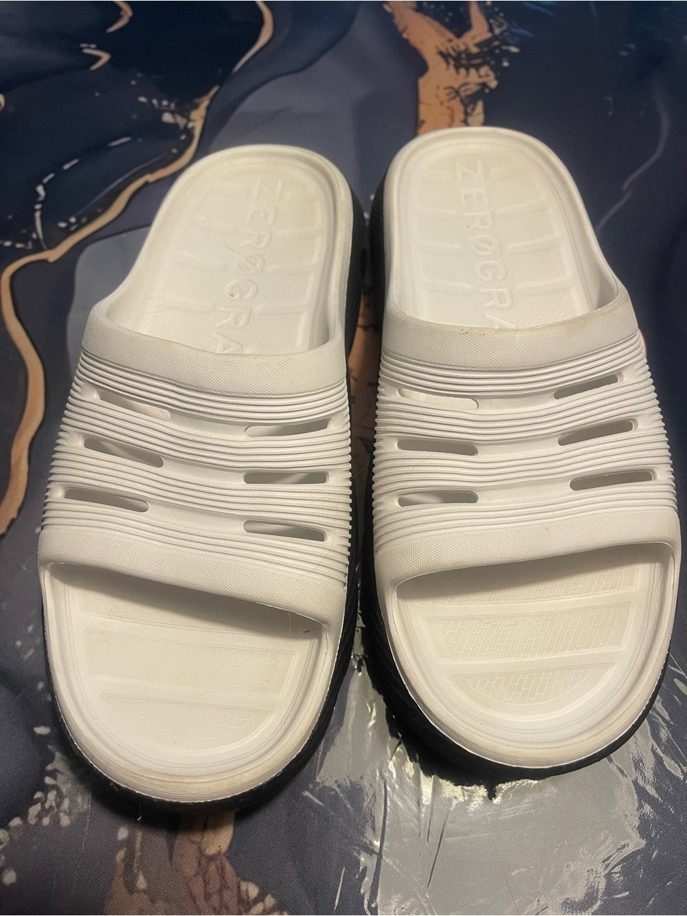White Slide Sandals - Lightweight Comfort